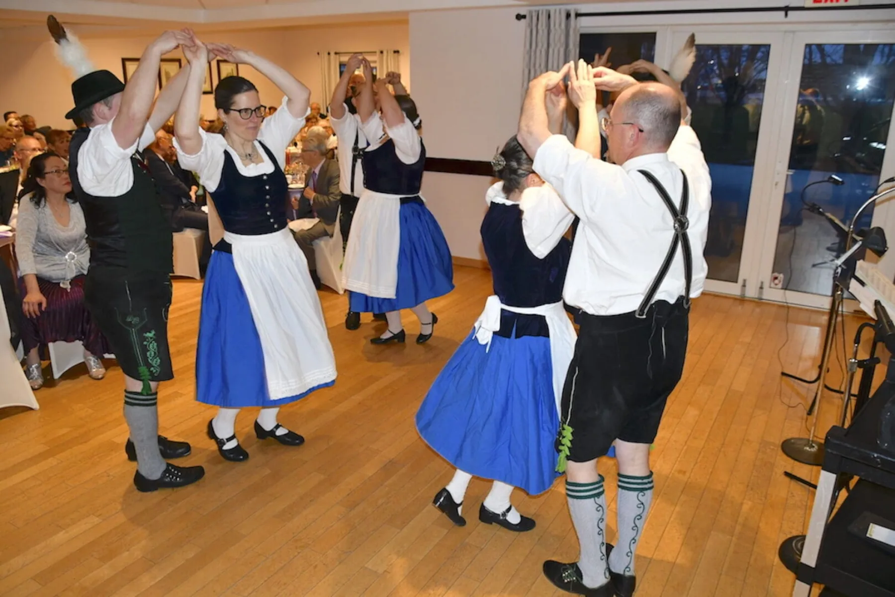 Traditional dancing during a Hansa Haus community event